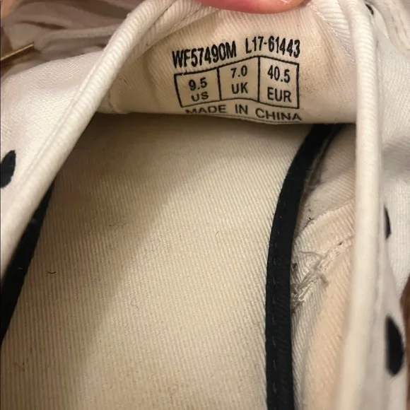 Kate Spade x Keds Polka Dot Cream and Black Sneakers - Picture 2 of 10